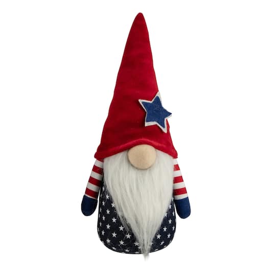 10.5" Americana Boy 4th of July Patriotic Gnome By Northlight in Blue | 10.5" x 5" x 3.5" | Michaels®